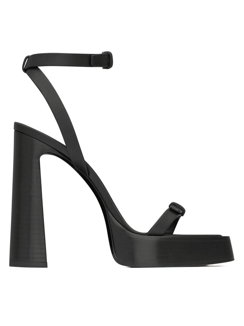 

Сандалии на платформе Platz из гладкой кожи Saint Laurent, неро
