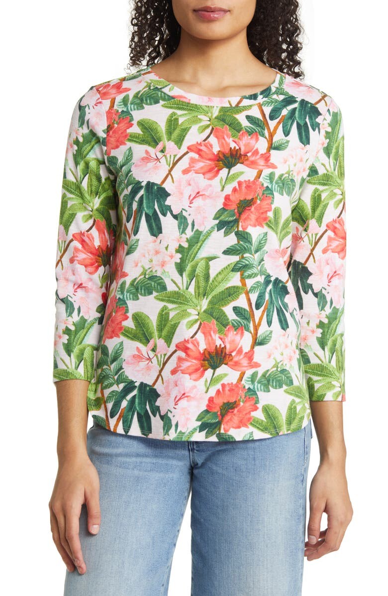 

Трикотажный топ из хлопка Ashby Isles Faraway Blooms TOMMY BAHAMA
