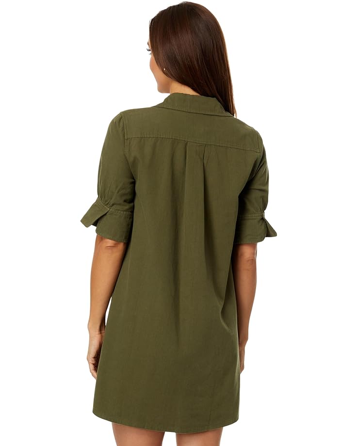 Платье Lilla P Cuff Sleeve Shirtdress, цвет Army цена и фото