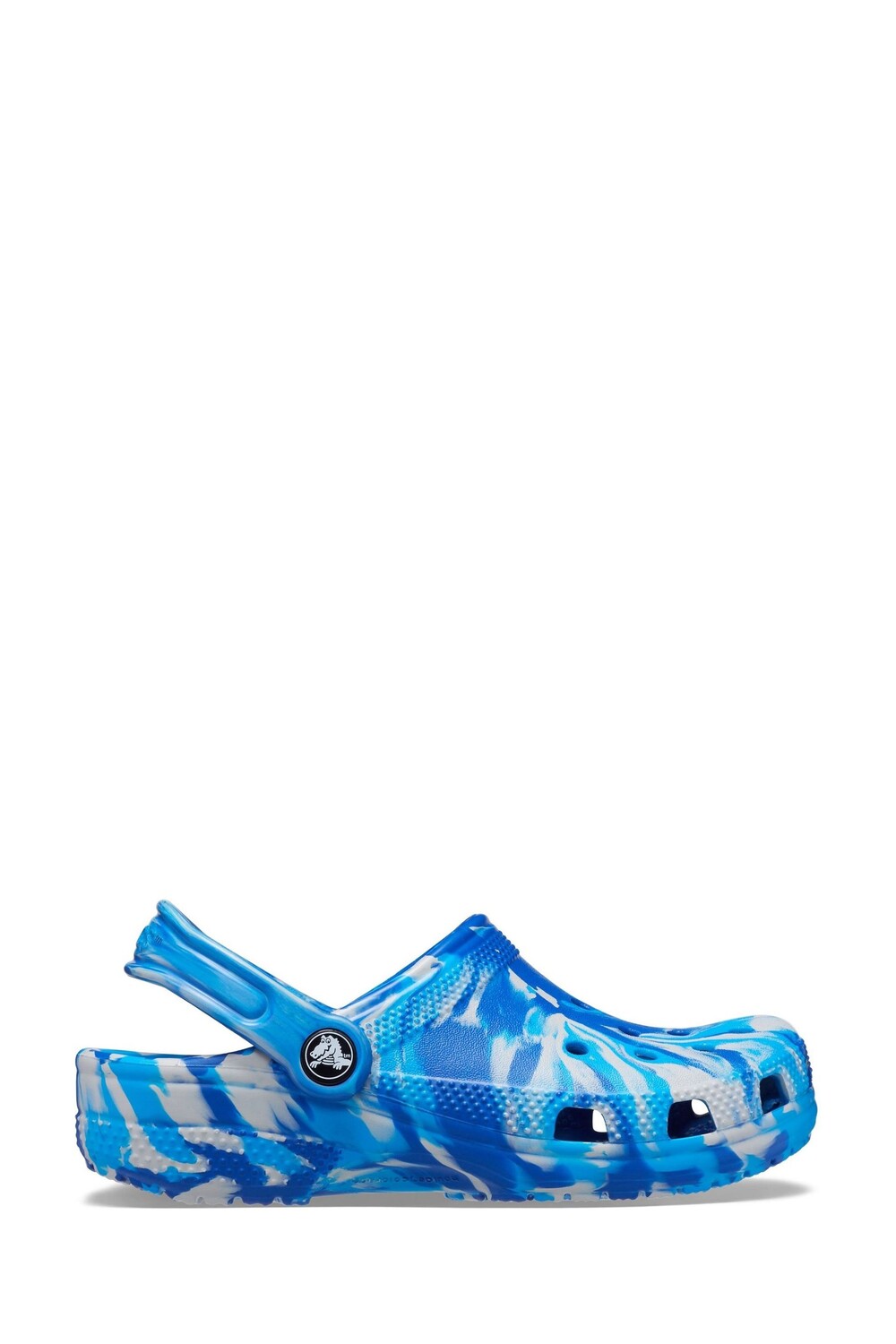 

Классические детские сабо с мраморной отделкой Crocs, синий