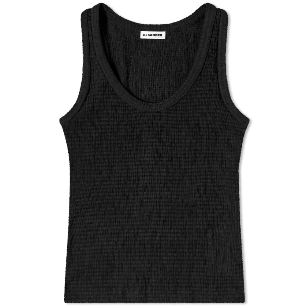 

Jil Sander Жатый жилет, черный