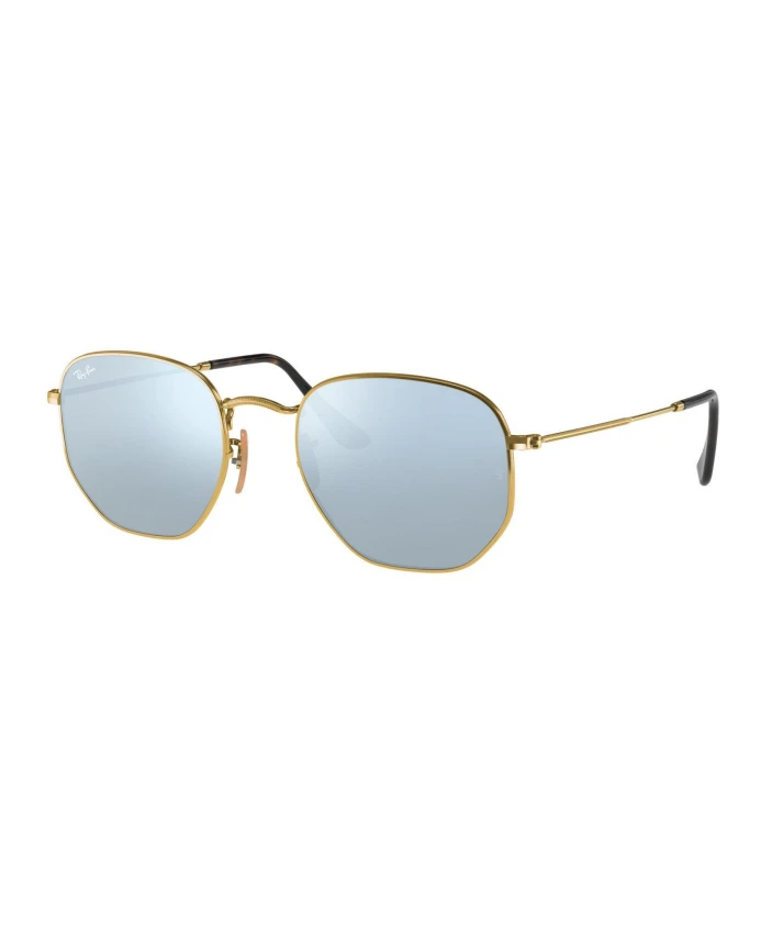 

Шестиугольные металлические солнцезащитные очки Ray-Ban, желтый