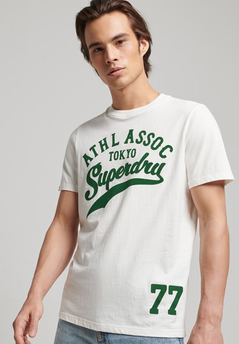 

Футболка с принтом Superdry, светло-желтый