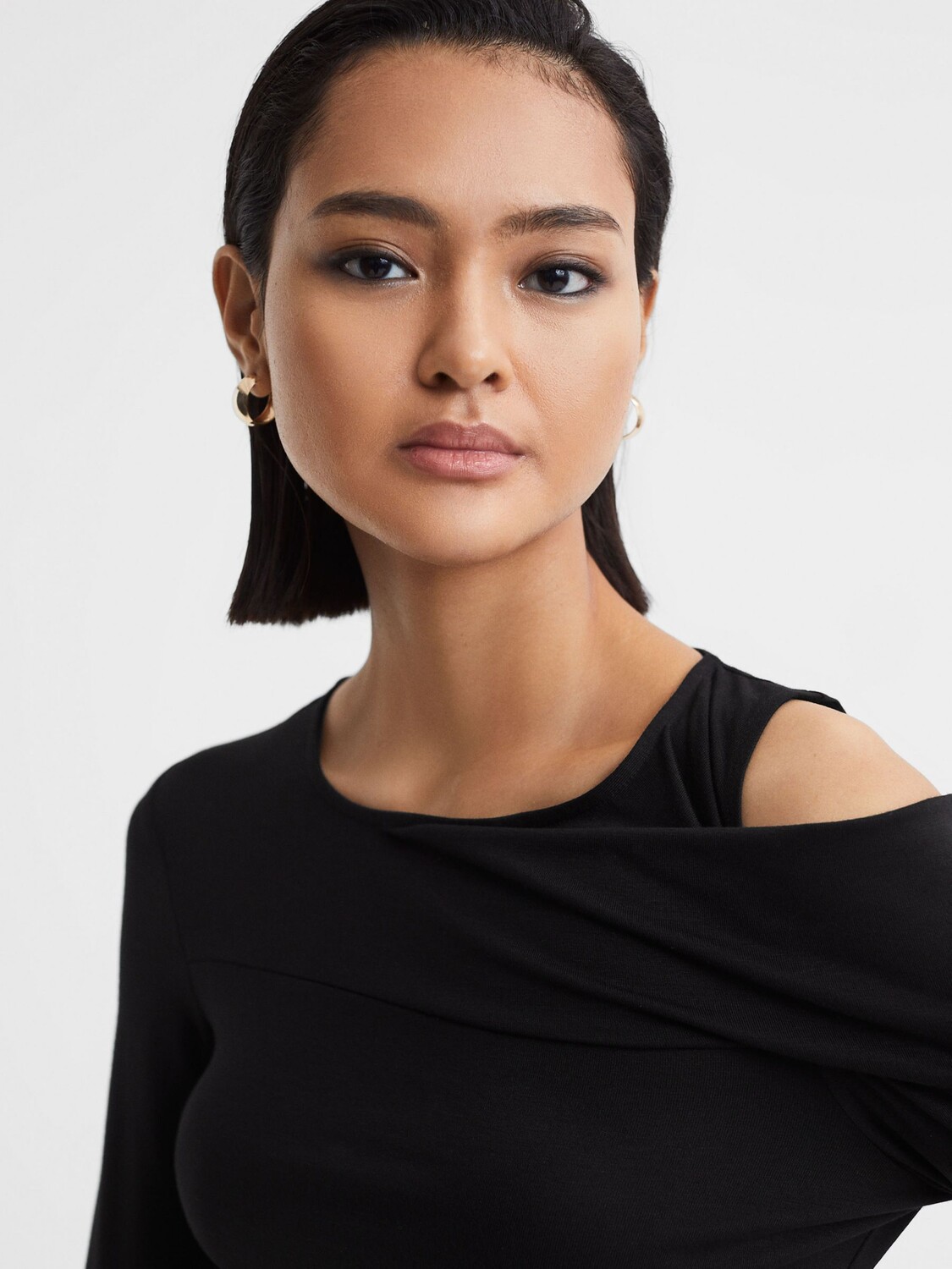 

Топ Adeline с вырезами Reiss, черный