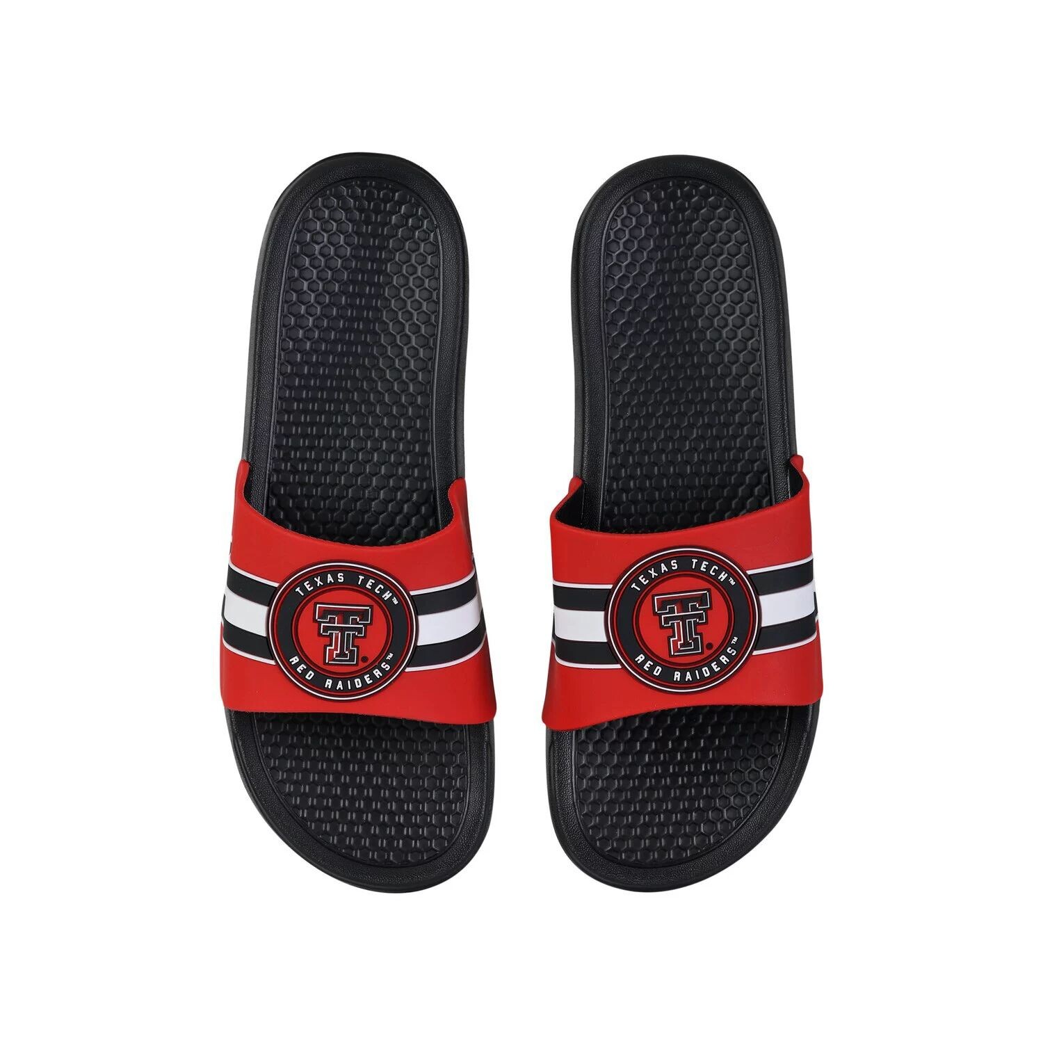 

Сандалии FOCO Texas Tech Red Raiders с приподнятыми полосками