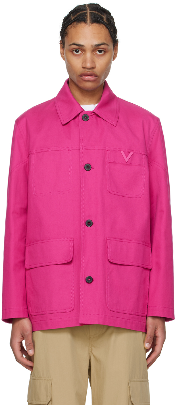 Розовая куртка-кабан Valentino