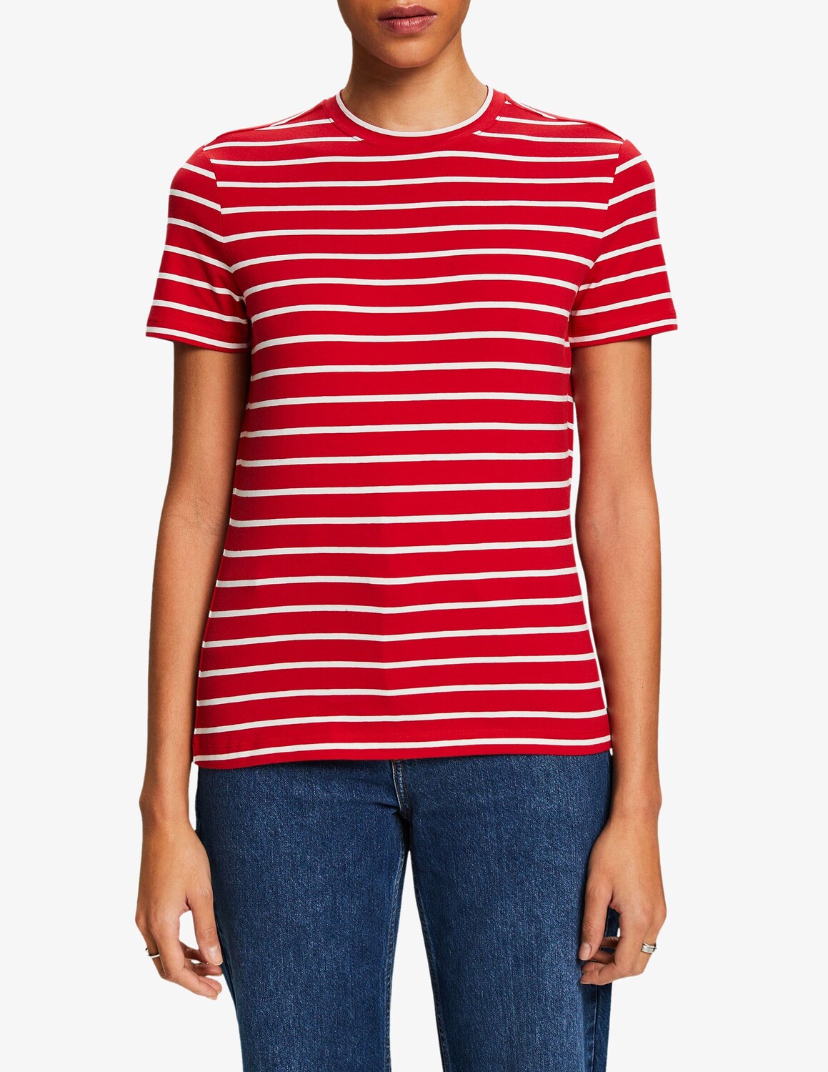 

Хлопковая футболка ESPRIT, красный