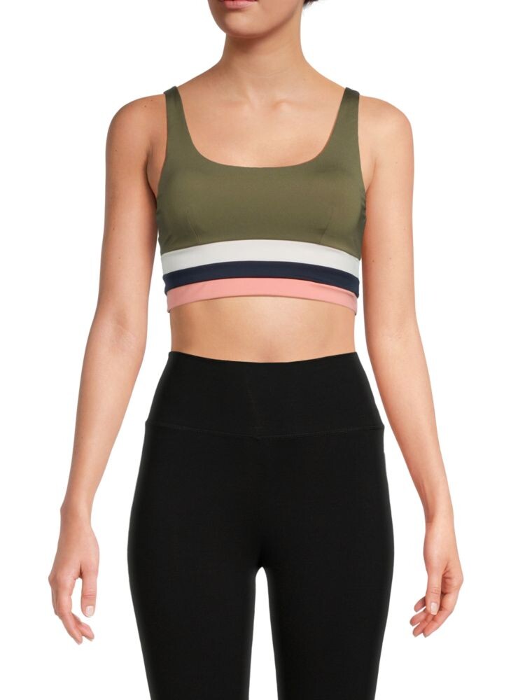 

Спортивный бюстгальтер в полоску Papillon Daisy The Upside, цвет Olive