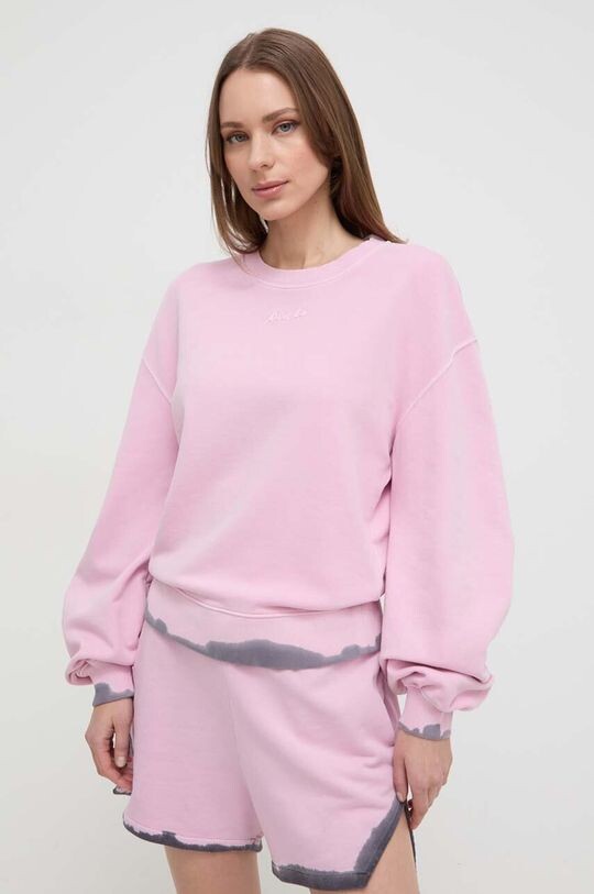 

Хлопковая толстовка Pinko, розовый
