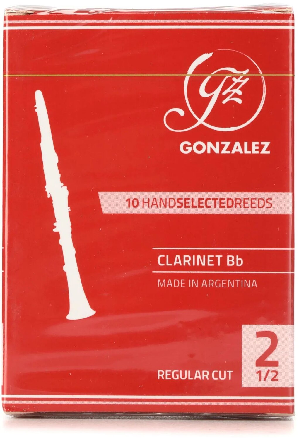 

Трости Gonzalez Reeds стандартной формы для кларнета Bb — 2,5 шт. (10 шт. в упаковке)