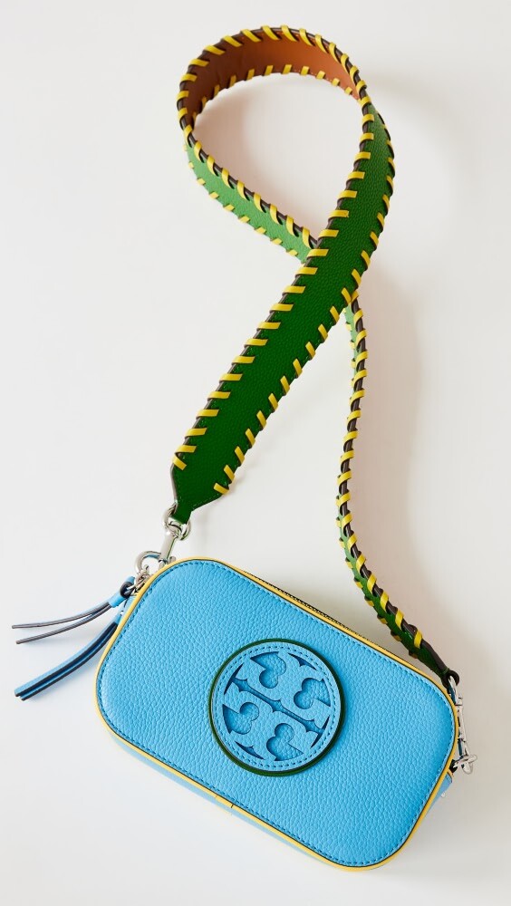 

Сумка-кроссбоди Tory Burch Miller Pop Edge Mini, синий