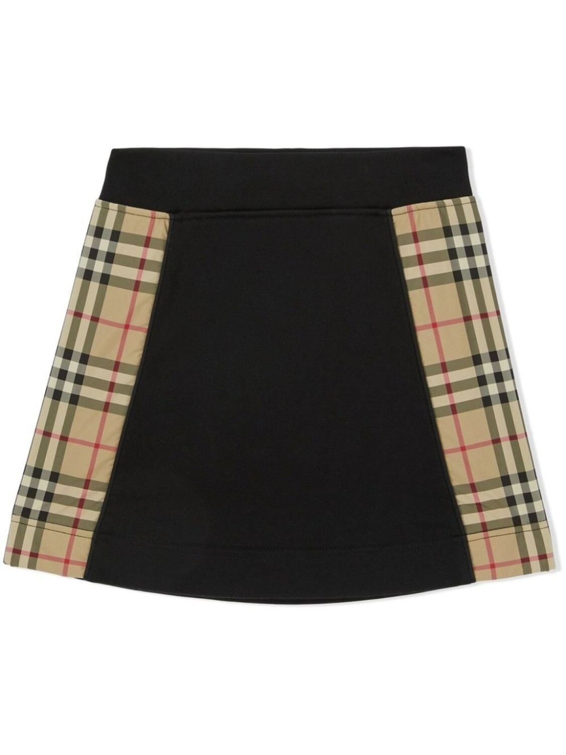 

Burberry Kids юбка с отделкой Vintage Check, черный