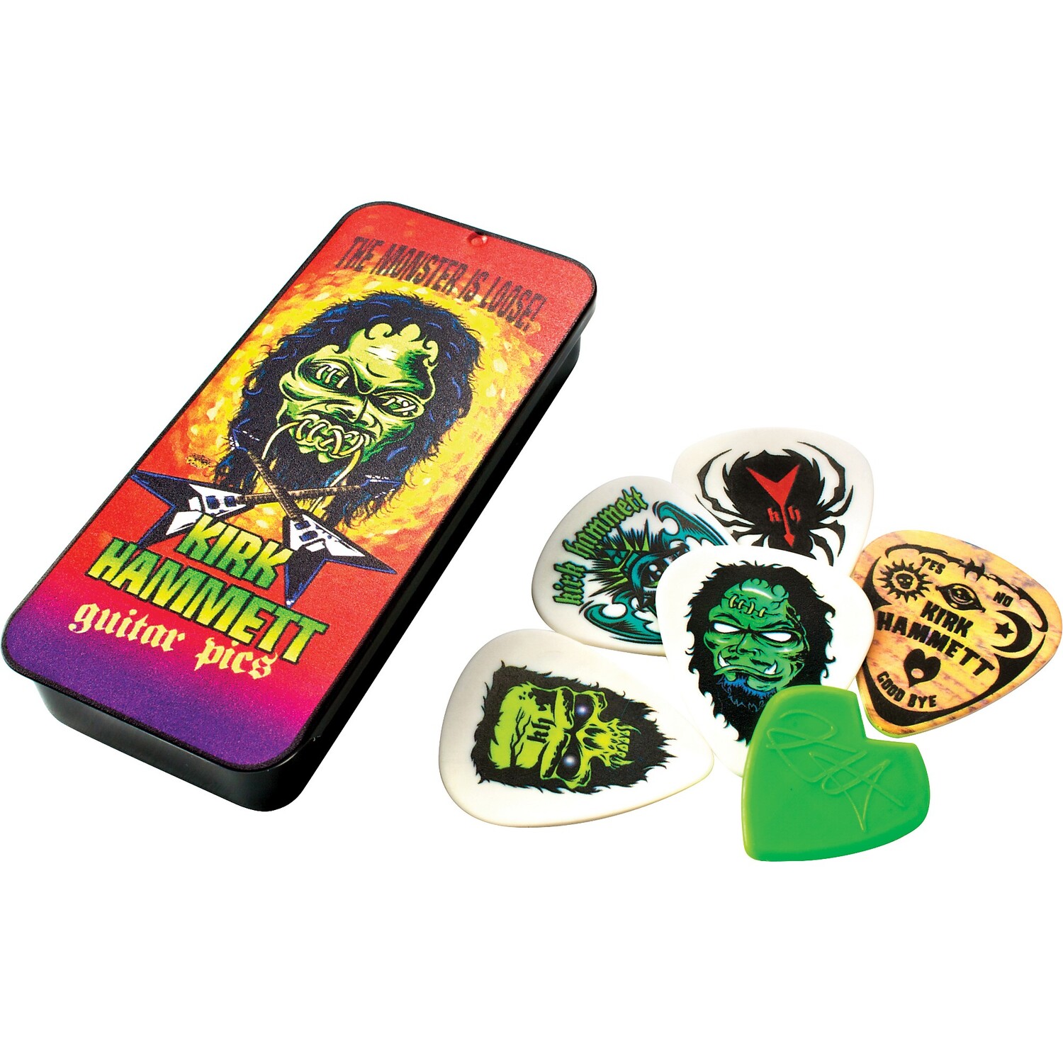 

Банка Dunlop Kirk Hammett Monster Pick с 6 медиками