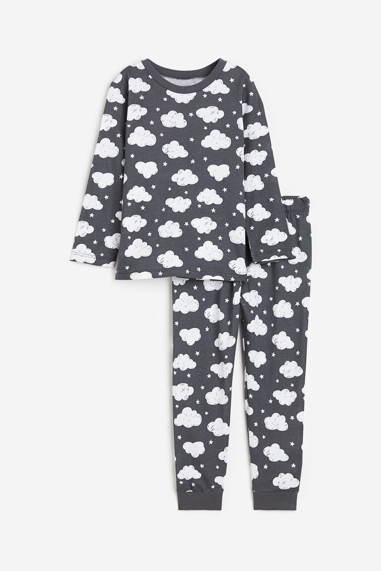 Пижамы из джерси H&M, серый