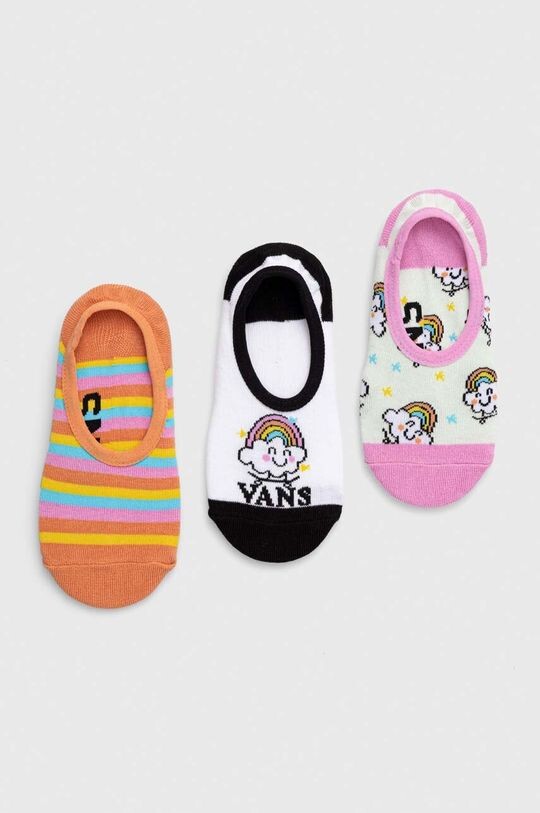 

RAINBOW RIDER CANOODLE Бело-черные детские носки, 3 шт. Vans, мультиколор