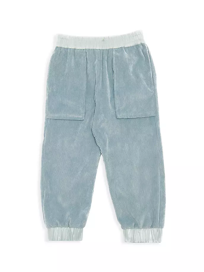 

Вельветовые брюки Little Kid's Pantalone Moncler, синий
