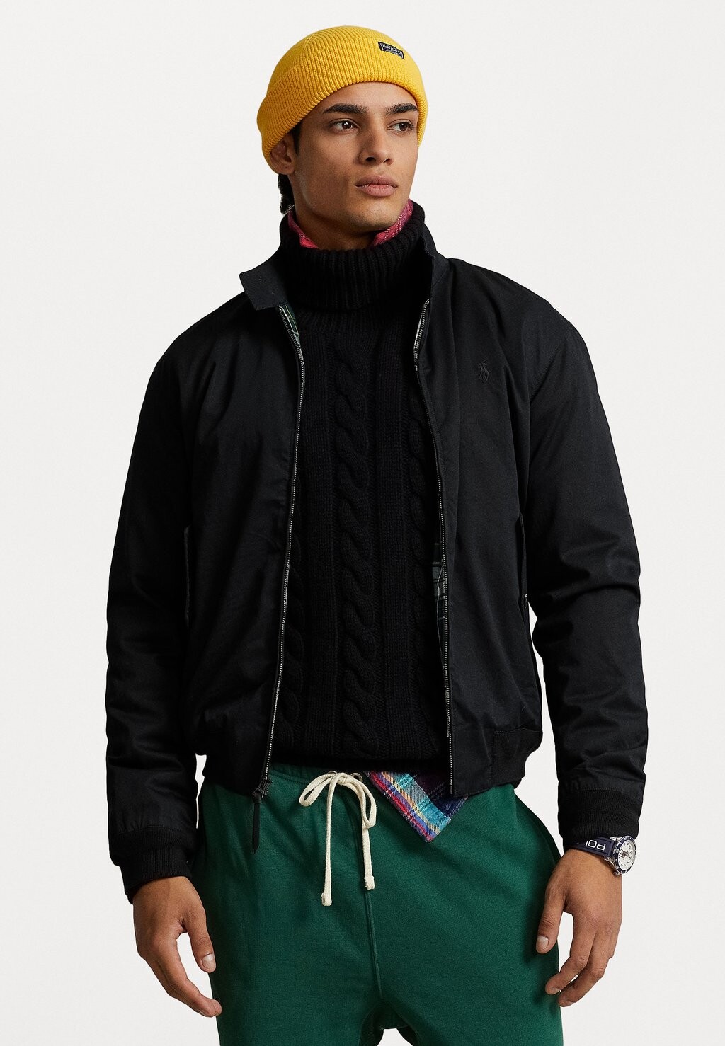 

Куртка-бомбер ВЕТРОВКА Polo Ralph Lauren, черный