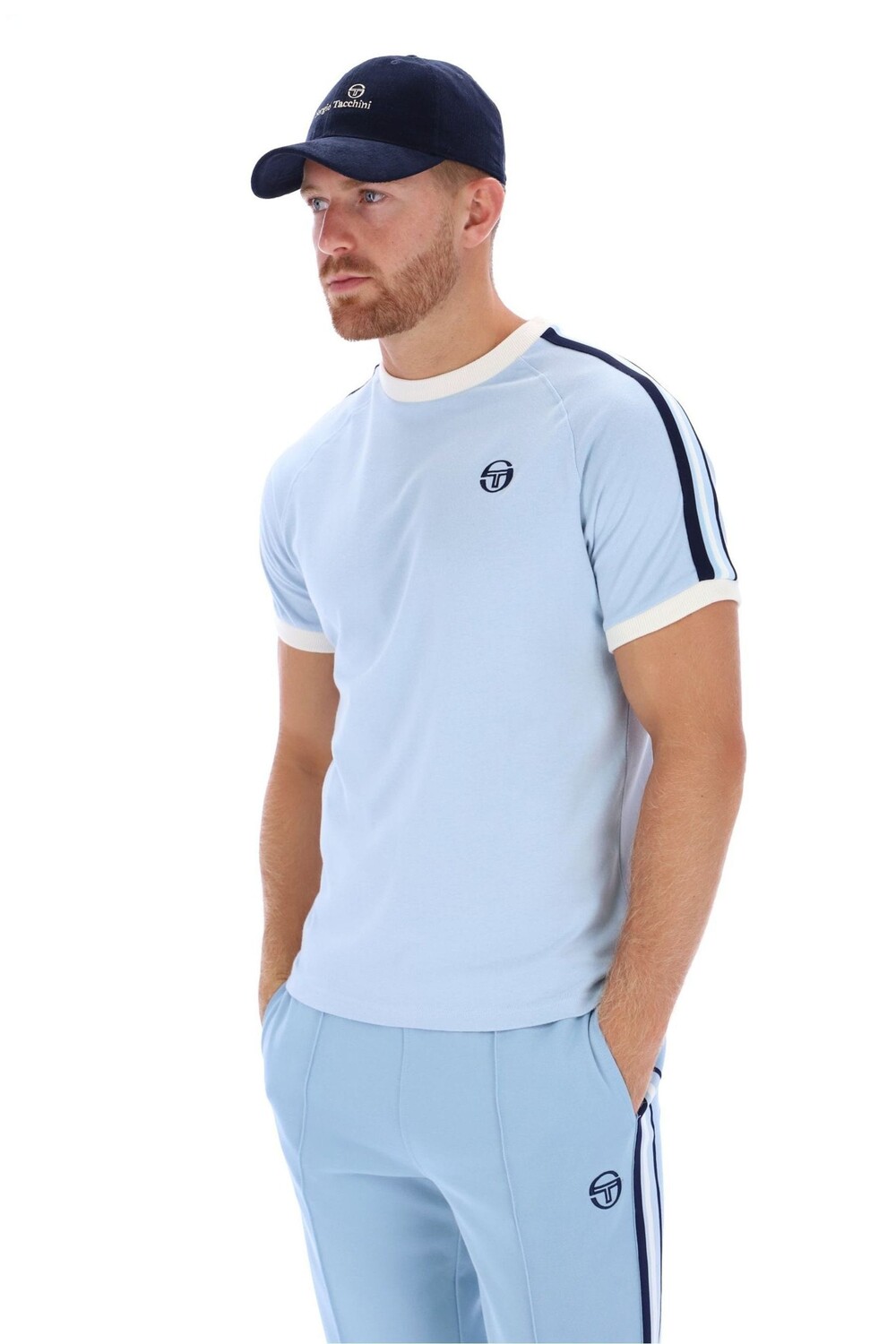 

Футболка Hadow Crew из 100% хлопка Sergio Tacchini, синий