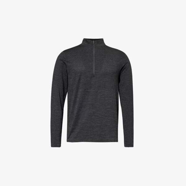 

Толстовка из переработанного полиэстера с полумолнией metal vent tech Lululemon, черный