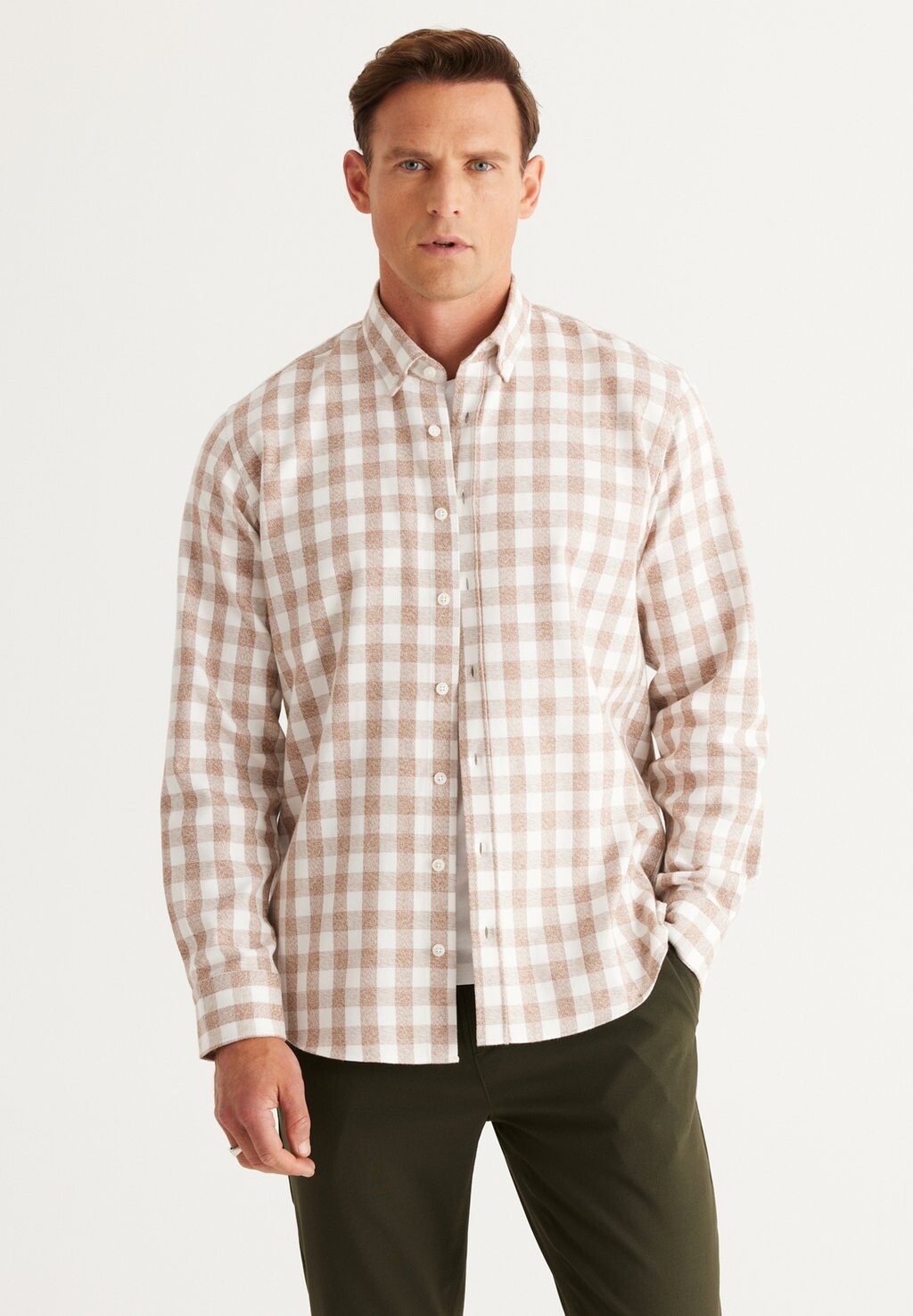 Рубашка COMFORT FIT AC&CO / ALTINYILDIZ CLASSICS, цвет Comfort Fit Shirt Flannel