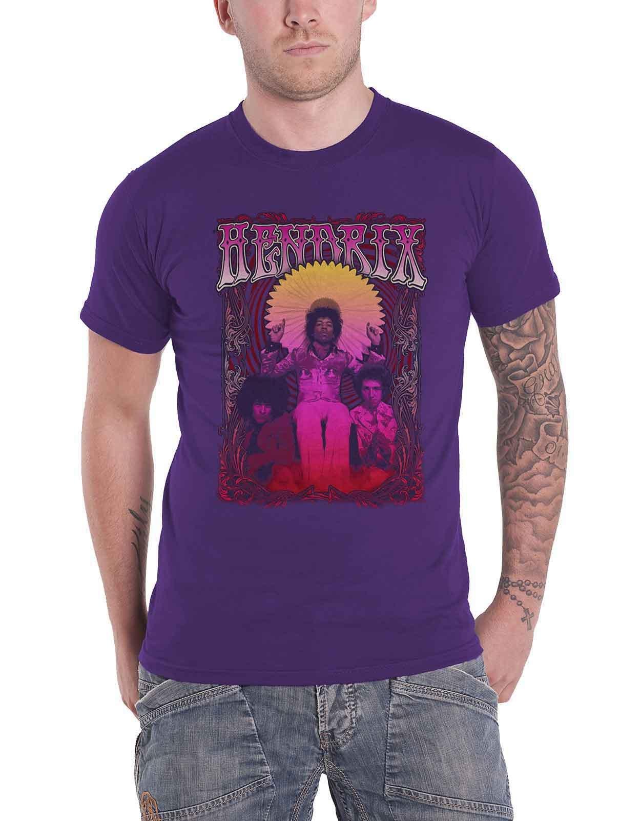 Футболка «Колесо обозрения Карла» Jimi Hendrix, фиолетовый темно фиолетовая мужская черная футболка с графическим рисунком футболка с фанатом рок группы размер s 3xl модная футболка топ футболка