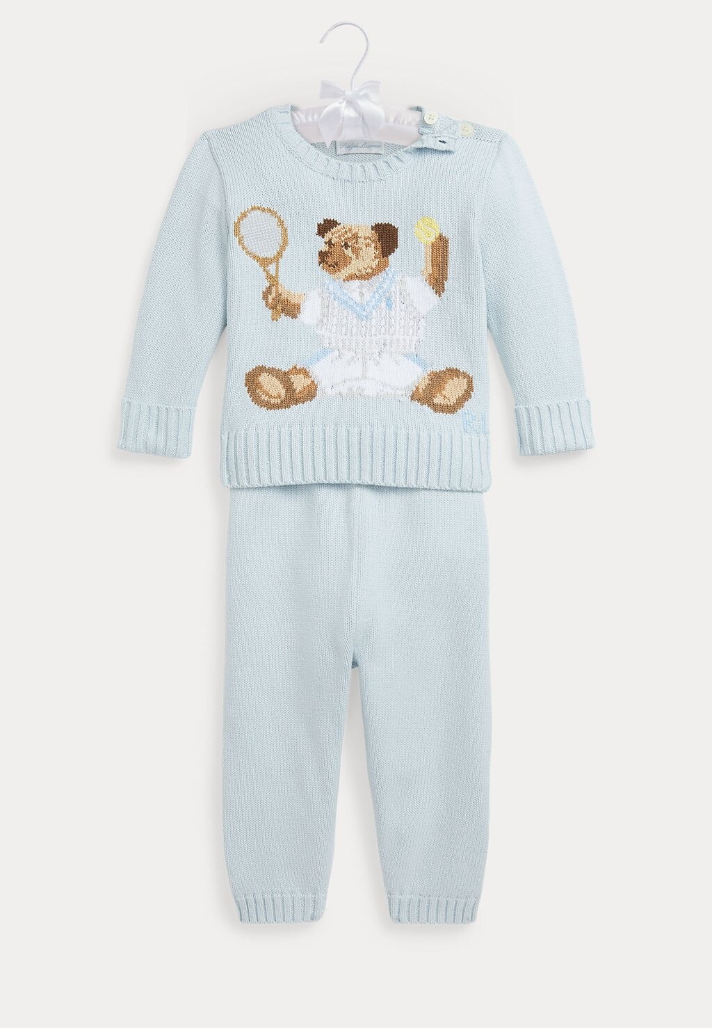 

Брюки для бега BABY SET Polo Ralph Lauren, цвет beryl blue