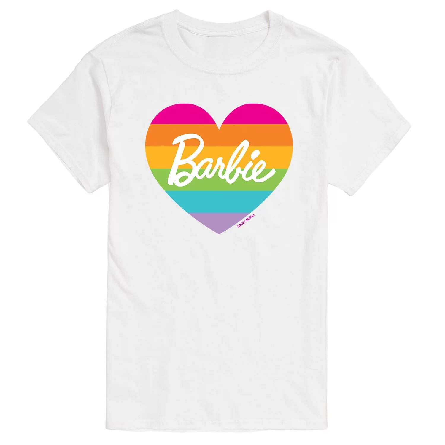

Футболка Big & Tall Pride с радужным цветком Barbie, белый