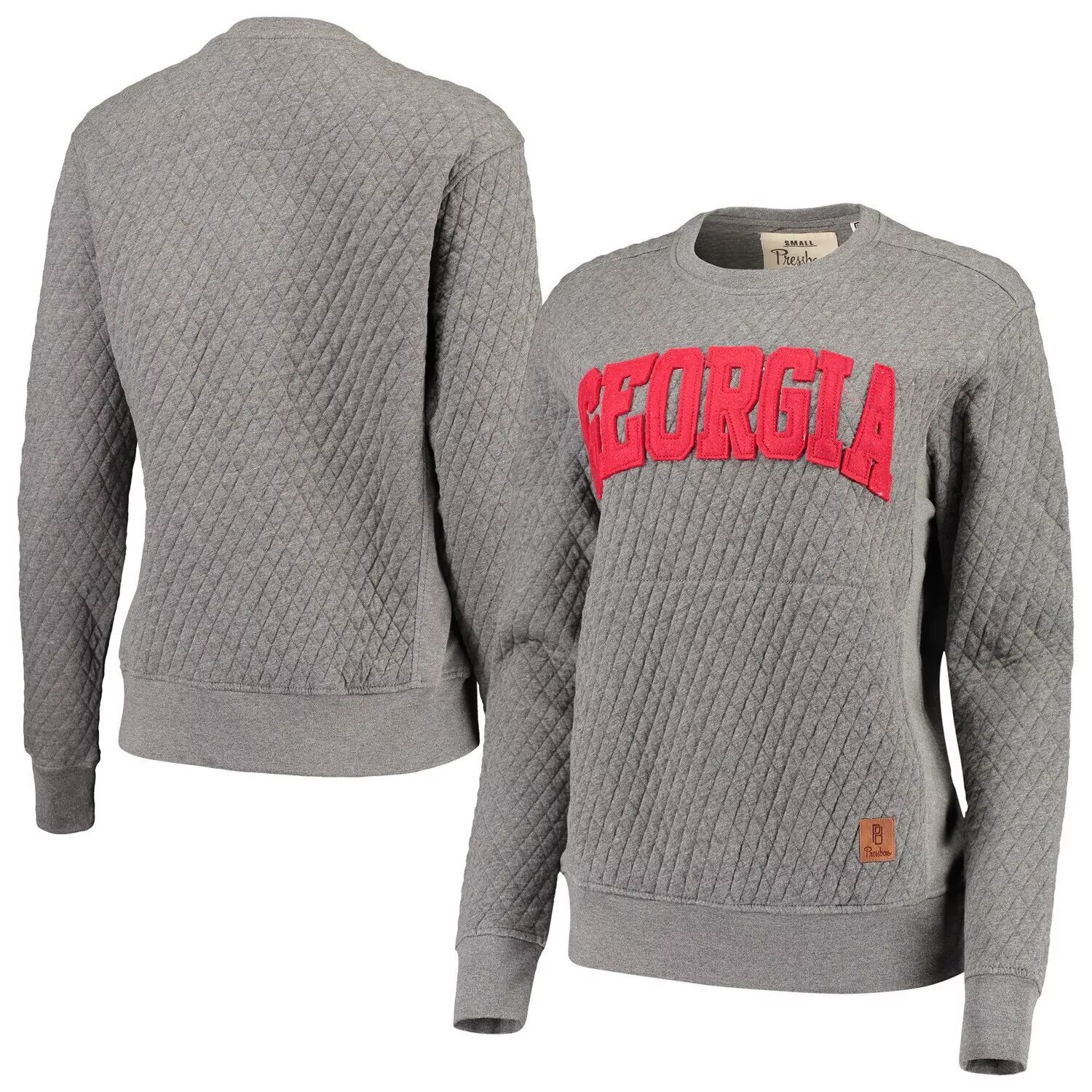 

Женский стеганый пуловер Pressbox Heather Charcoal Georgia Bulldogs Moose