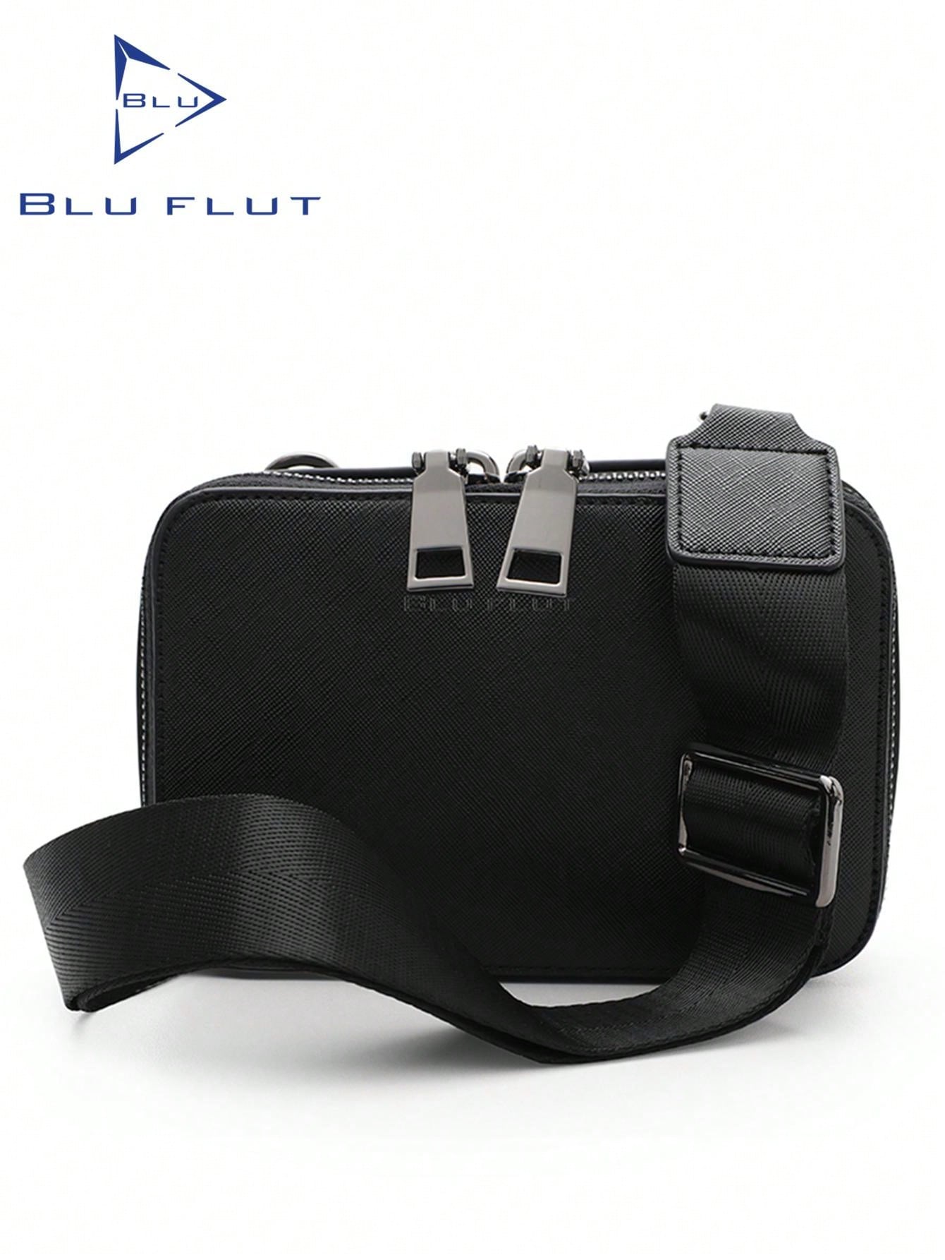 мужская нагрудная сумка westal из натуральной кожи слинг сумка через плечо мессенджер портфель на плечо Сумка через плечо Blu Flut для мужчин, черный