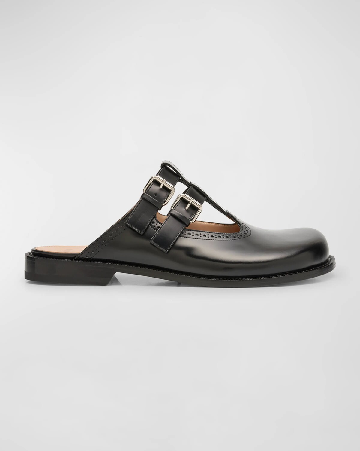 

Мужские кожаные сабо Mary Jane Campo Loewe, цвет Black