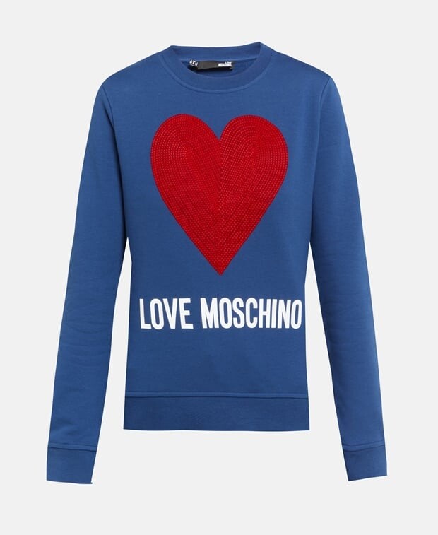 

Толстовка Love Moschino, темно-синий
