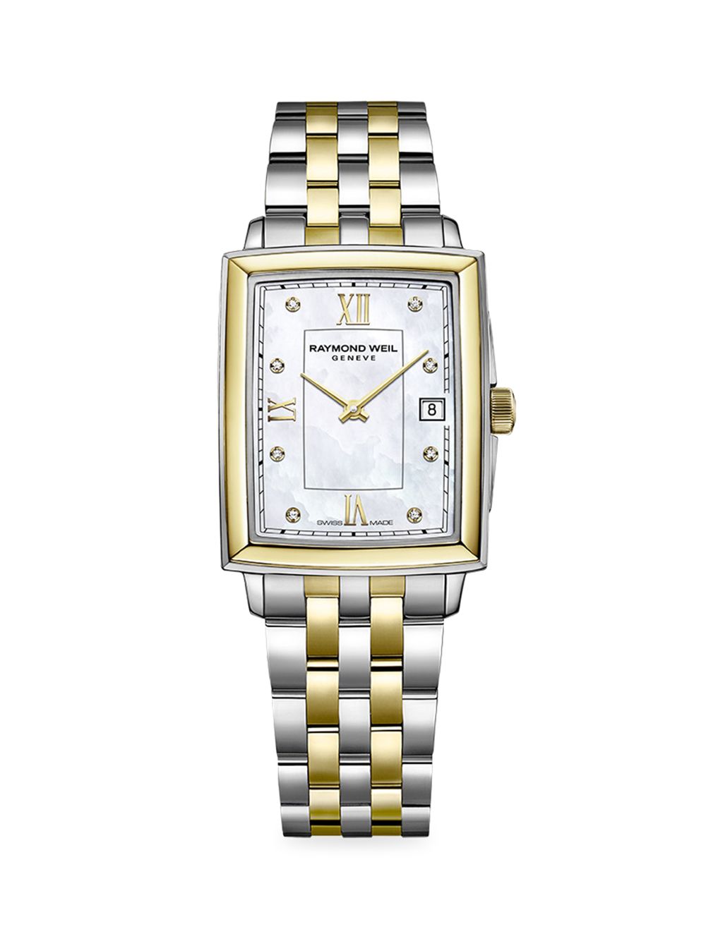 

Часы Toccata Gold с браслетом из нержавеющей стали и бриллиантов Raymond Weil, серебряный