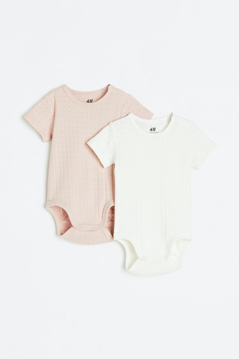 

Комплект из двух боди на пуантах H&M, розовый