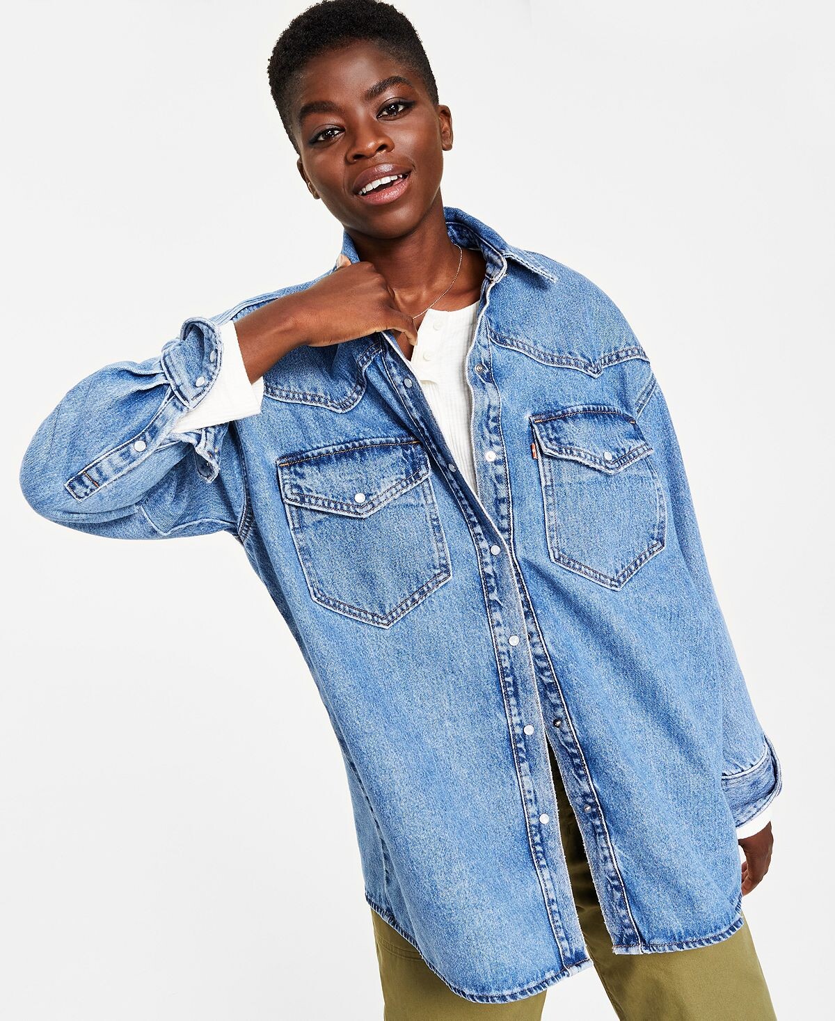 

Женская свободная рубашка в стиле вестерн Dylan в стиле оверсайз Levi's