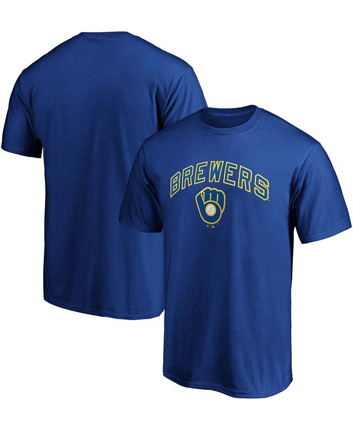 

Мужская футболка Royal Milwaukee Brewers Cooperstown Collection Team Wahconah Fanatics, синий