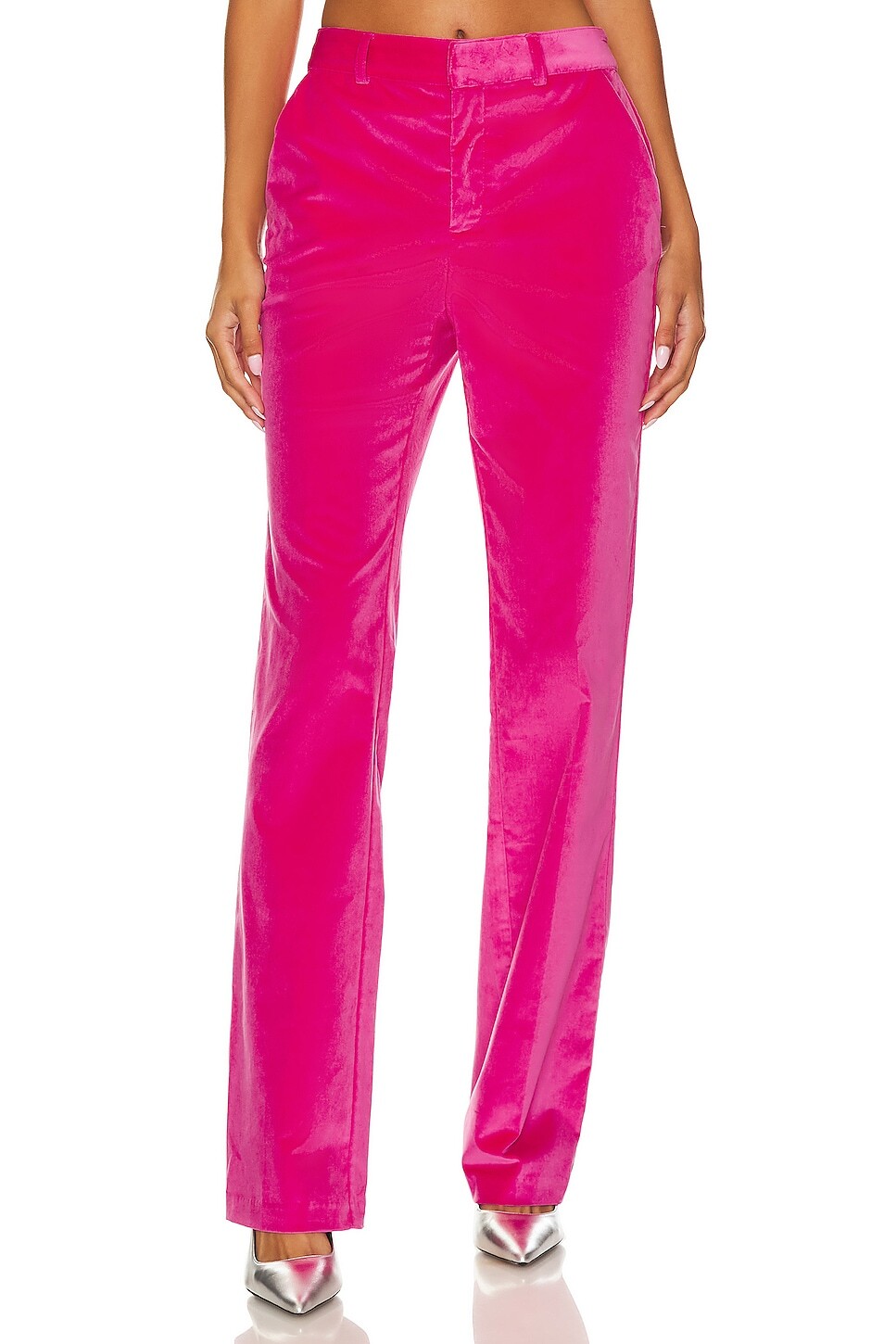 

Брюки Cinq a Sept Chenille Velvet Kerry, цвет Pink Dahlia