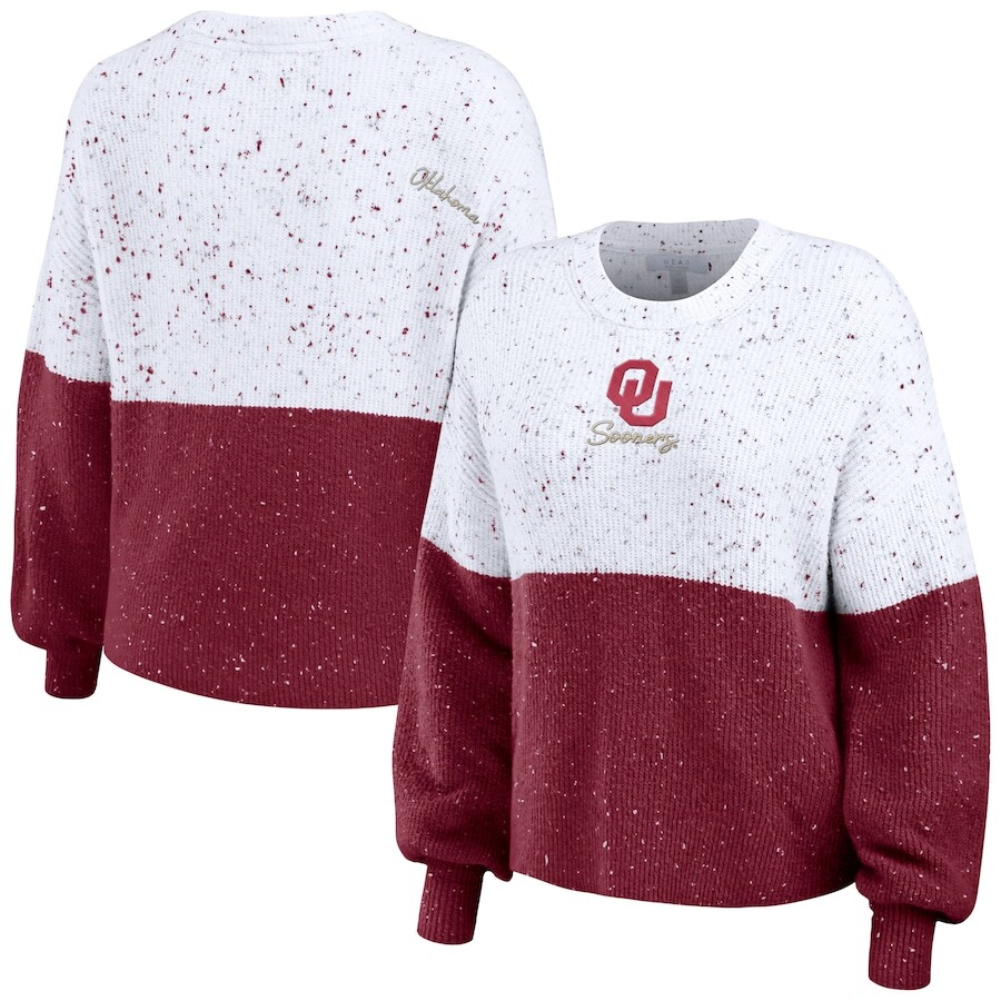 

Свитер WEAR by Erin Andrews Oklahoma Sooners, белый