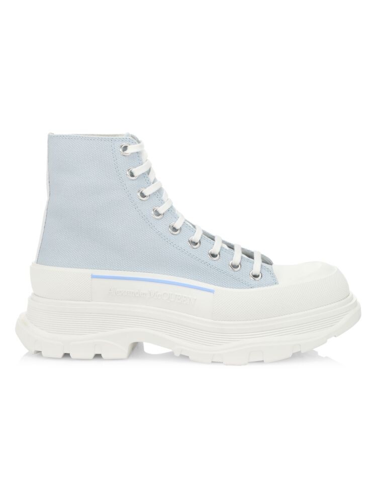 

Высокие парусиновые ботинки Treadslick Alexander Mcqueen, синий