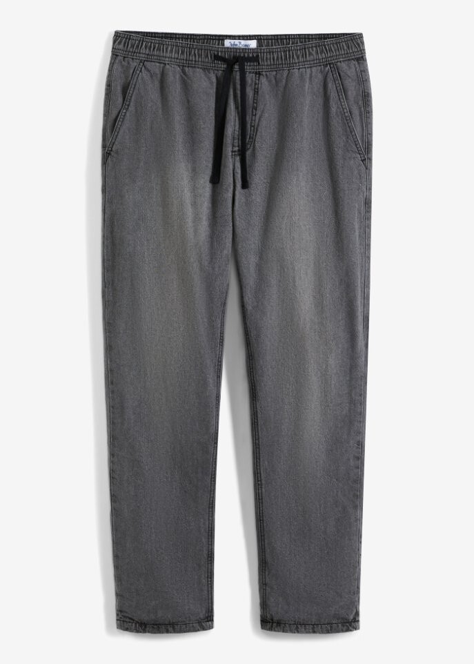 

Прямые термоджинсы стандартного кроя без застежки John Baner Jeanswear, серый