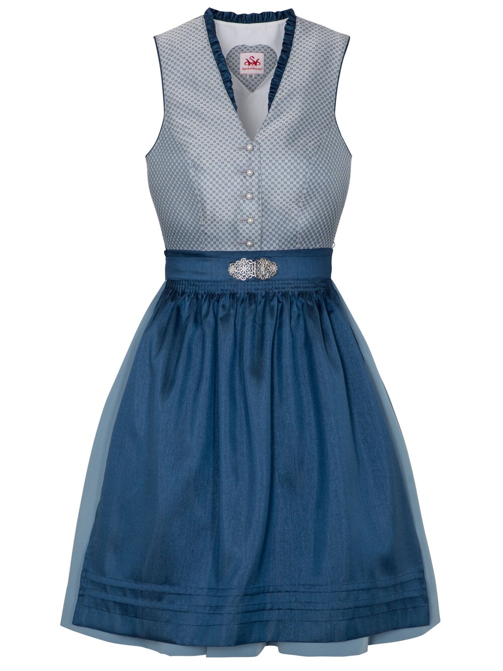 Широкая юбка в сборку Spieth & Wensky Annabel, синий