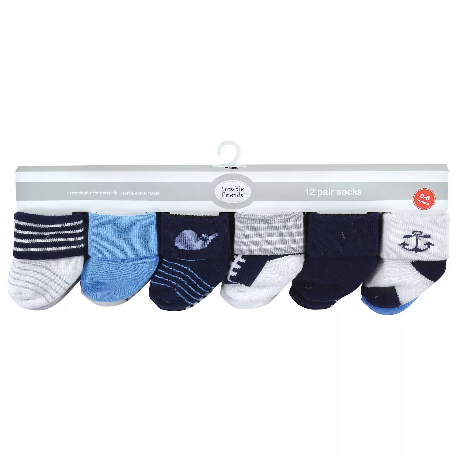 цена Махровые носки Luvable Friends Infant Boy для новорожденных и малышей, Кит Luvable Friends