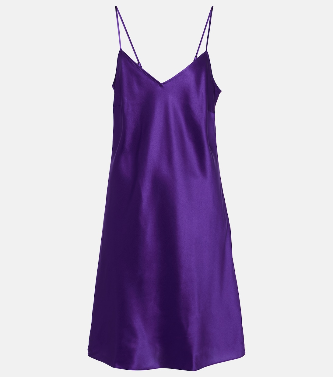 Платье миди nouba из шелкового атласа Eres, фиолетовый