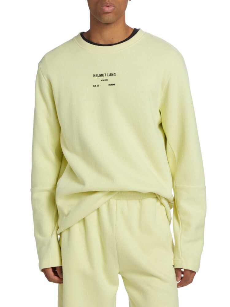 

Матовая футболка с длинным рукавом и круглым вырезом Helmut Lang, зеленый