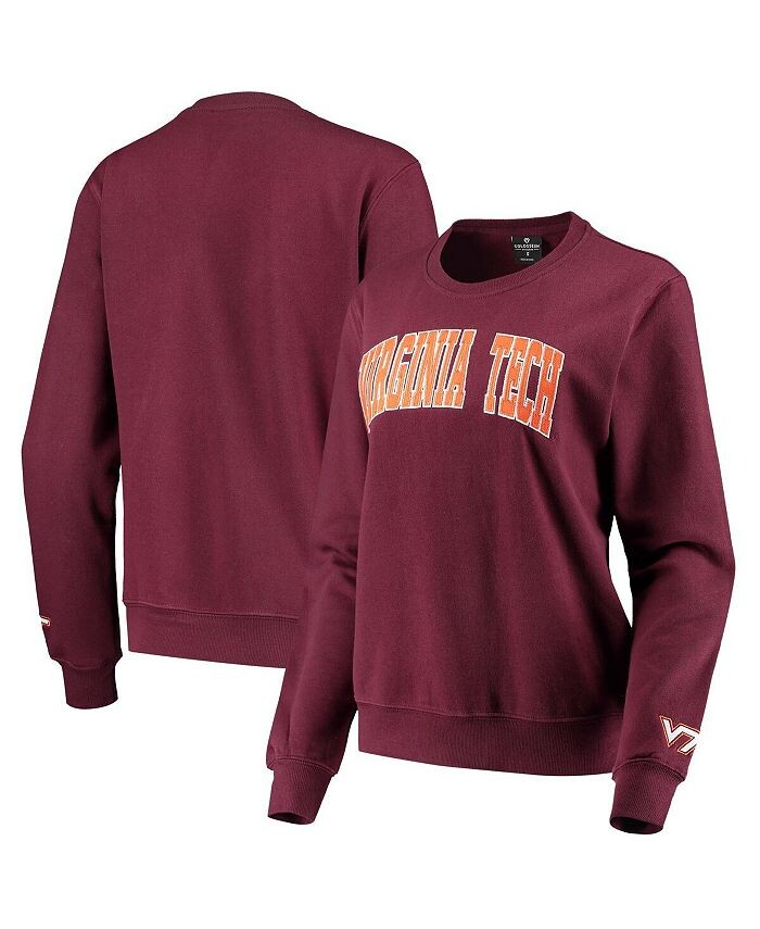 

Женский бордовый пуловер Virginia Tech Hokies Campanile свитшот Colosseum, красный