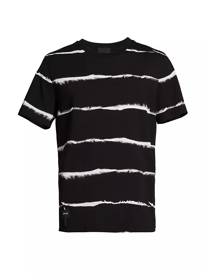 цена Moncler Мужская полосатая футболка Moncler, черный