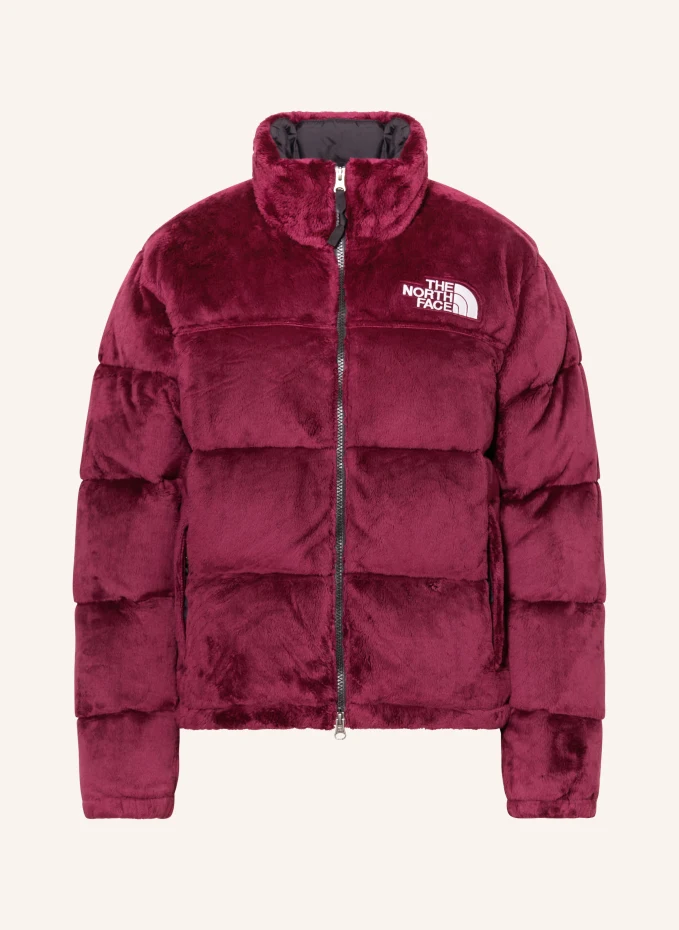 

Пуховик versa из искусственного меха The North Face, фуксия