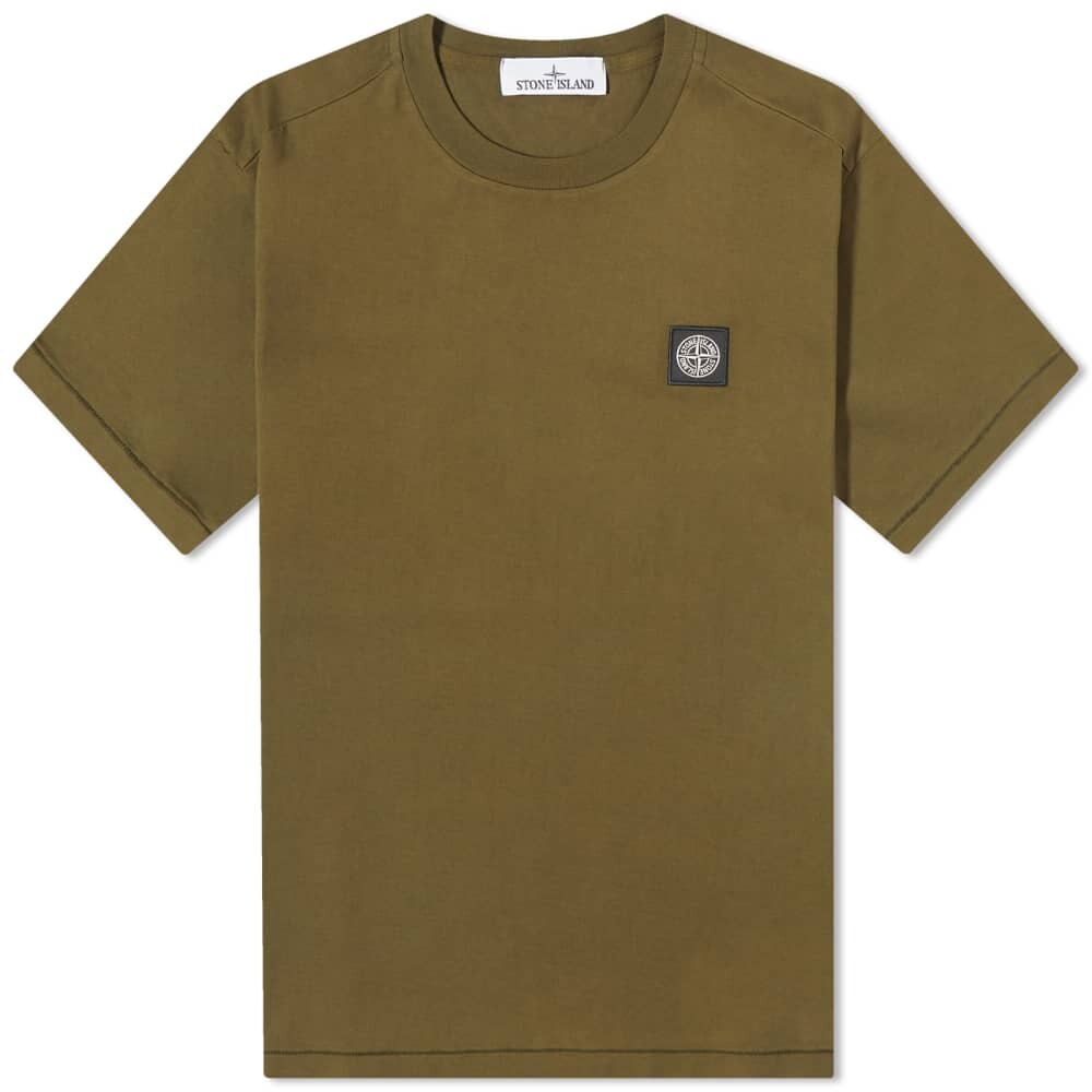 

Футболка с нашивкой Stone Island, оливковый, Зеленый