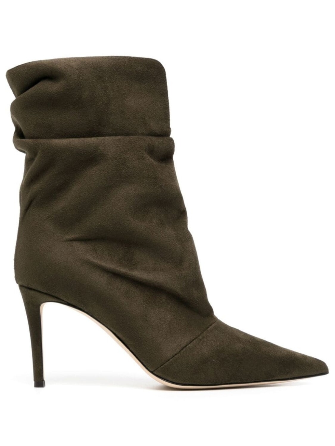 

Ботильоны со сборками Giuseppe Zanotti, зеленый