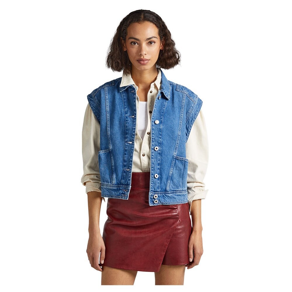 

Жилет Pepe Jeans Olivia Pleat Vest, синий