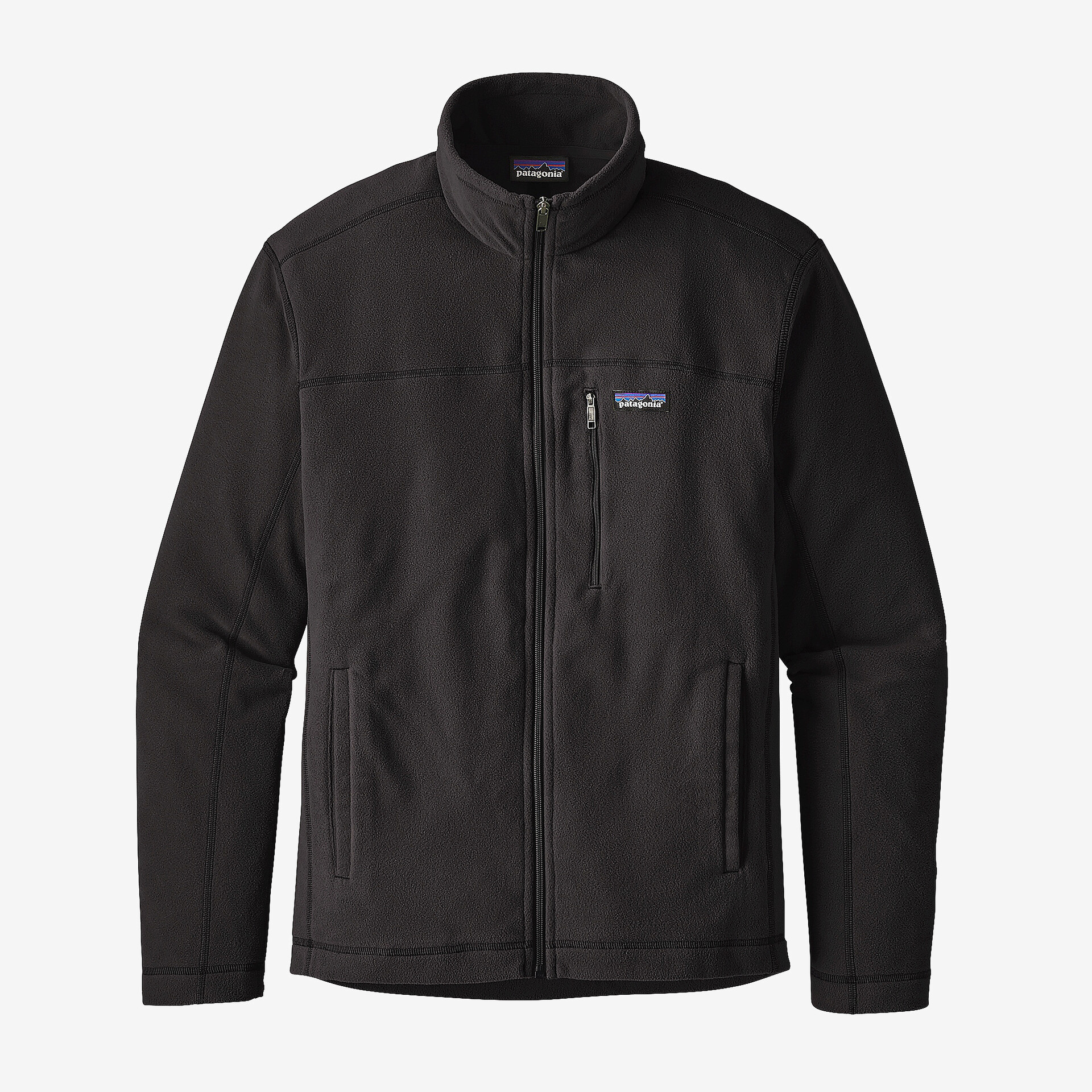 Мужская флисовая куртка Micro D Patagonia, черный мужская флисовая куртка micro d patagonia новый темно синий